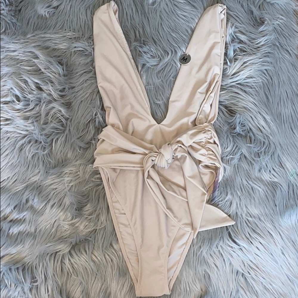 Beige swimsuit